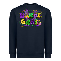 Navy mardi gras Heavyweight Sweatshirt - FaDigitalArtStudio