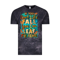 Cloud Black If you don't like Fall you can leaf me alone Vintage Tee - NancyCooperArtShop