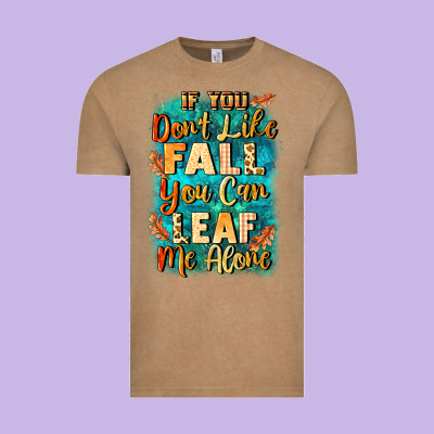 If You Don't Like Fall You Can Leaf Me Alone Vintage Tee Designed By Nancycooperartshop