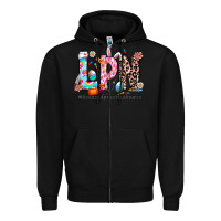 Black Easter Lpn Zipper Hoodie - CowhideDigitalArt