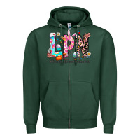 Sports Green Easter Lpn Zipper Hoodie - CowhideDigitalArt
