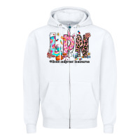 White Easter Lpn Zipper Hoodie - CowhideDigitalArt