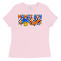 Bubblegum Pink mama s boy Ladies Tee - Artiststas