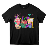 Black School Girl Coffee Cup Bbs Heavy Core Tee - BundleAndBundleShop