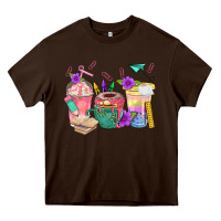 School Girl Coffee Cup Bbs Heavy Core Tee | Teevron