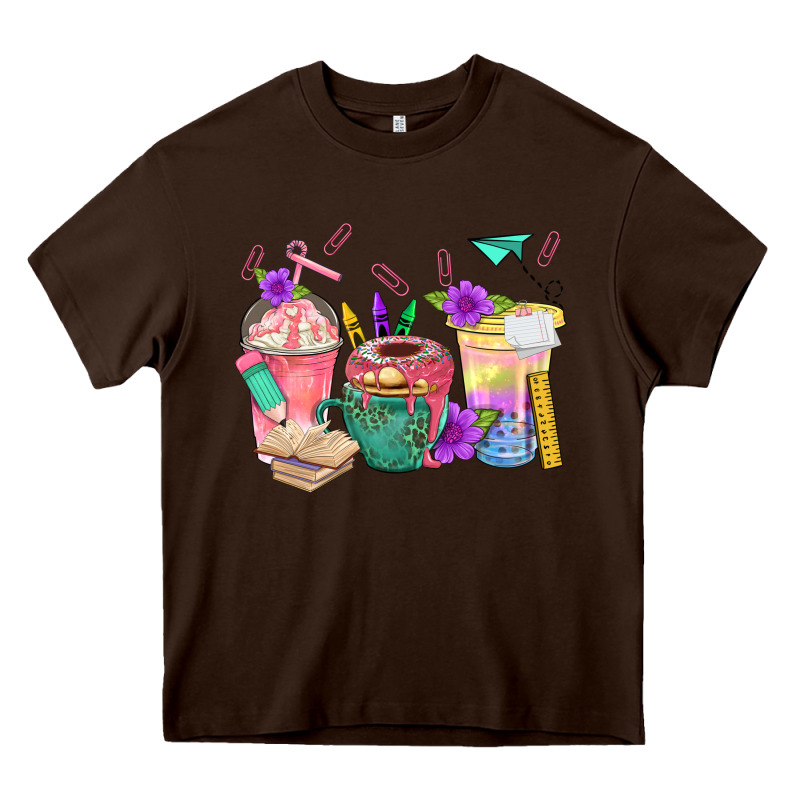 School Girl Coffee Cup Bbs Heavy Core Tee by BundleAndBundleShop | Teevron
