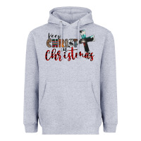 Heather Grey keep christ in christmas Heavyweight Hoodie - CowhideDigitalArt