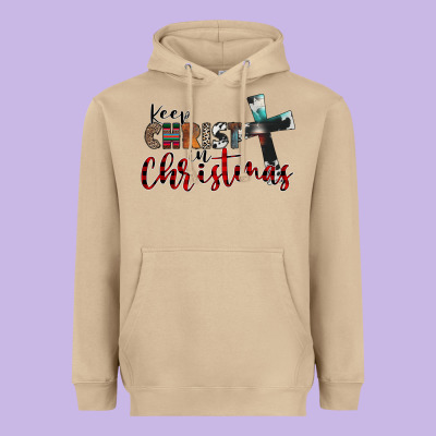 Keep Christ In Christmas Heavyweight Hoodie Designed By Cowhidedigitalart
