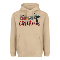 Mushroom keep christ in christmas Heavyweight Hoodie - CowhideDigitalArt