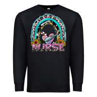 Black nurse rainbow Premium Sweatshirt - SublimationCraftShop