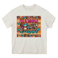 Cream i'm a simple woman Heavy Core Tee - JahusDesignShop