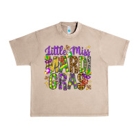 French Oak little miss mardi gras hjf Urban Heavy Tee - HowdyJamesFarm