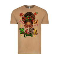 Mama Claus Afro Messy Bun Vintage Tee | Teevron