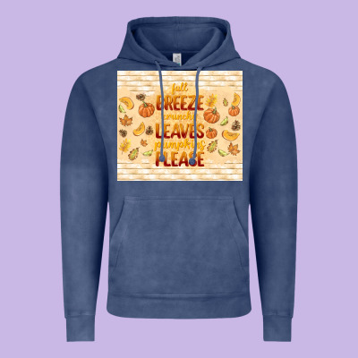 Fall Breeze Crunchy Leaves Vintage Hoodie Designed By Tumblerdesignbyshophia
