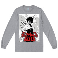 Heather Grey mob psyco 100   % Long Sleeve Tee - lanVoArt