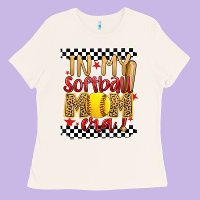 In My Softball Mom Era Ladies Tee Designed By Artiststas