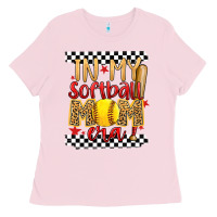Bubblegum Pink in my softball mom era Ladies Tee - Artiststas