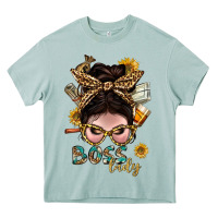 Arona Western Messy Bun Boss Lady With Money Heavy Core Tee - BundleAndBundleShop