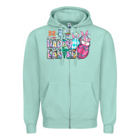 Seafoam happy easter nurse Zipper Hoodie - CowhideDigitalArt