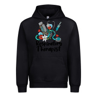 Black respiratory therapist Urban Hoodie - BarkalooDesign