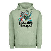 Pigment Oil Green respiratory therapist Urban Hoodie - BarkalooDesign