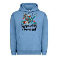 Pigment Pebble Blue respiratory therapist Urban Hoodie - BarkalooDesign