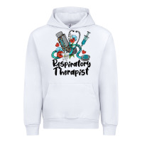 White respiratory therapist Urban Hoodie - BarkalooDesign