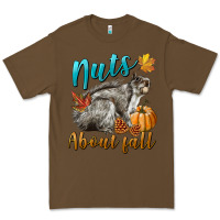 Cacao Nuts About Fall Squirrel Premium Tee - LillyAllenDesigns