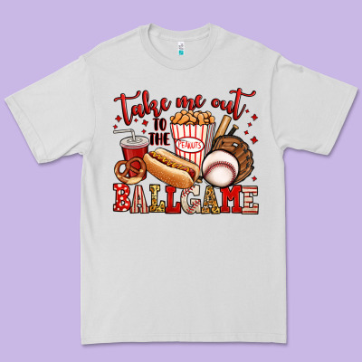 Take Me Out To The Ball Game Baseball Premium Tee Designed By Jasminsmagicworld