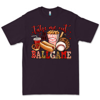 Plum take me out to the ball game baseball Premium Tee - Jasminsmagicworld