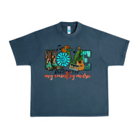 Midnight Navy Western love my country music Urban Heavy Tee - HowdyJamesFarm