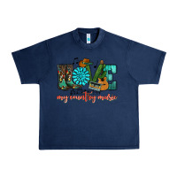 Navy Western love my country music Urban Heavy Tee - HowdyJamesFarm