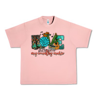 Salmon Western love my country music Urban Heavy Tee - HowdyJamesFarm