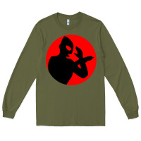 Army Green ultraman Long Sleeve Tee - lanVoArt