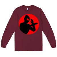 Burgundy ultraman Long Sleeve Tee - lanVoArt