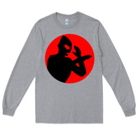 Heather Grey ultraman Long Sleeve Tee - lanVoArt