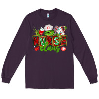 Plum nurse claus christmas Long Sleeve Tee - CowGirlArtShop