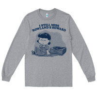 Heather Grey i still miss rowland s howard  ••••• vinyl collector fan des Long Sleeve Tee - lanVoArt