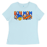 Baby Blue boy mom Ladies Tee - Artiststas