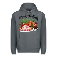 Rock merry christmas pig Premium Hoodie - FaDigitalArtStudio