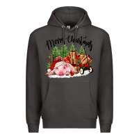 Smoke merry christmas pig Premium Hoodie - FaDigitalArtStudio