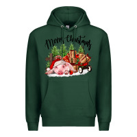 Sports Green merry christmas pig Premium Hoodie - FaDigitalArtStudio