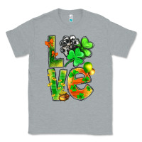 Heather Grey st.patrick love with clover Classic Tee - NancyCooperArtShop