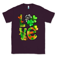 Plum st.patrick love with clover Classic Tee - NancyCooperArtShop