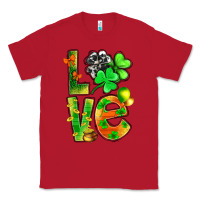 Red st.patrick love with clover Classic Tee - NancyCooperArtShop