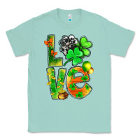 Seafoam st.patrick love with clover Classic Tee - NancyCooperArtShop