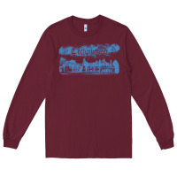 Burgundy collinwood mansion from dark shadows Long Sleeve Tee - lanVoArt