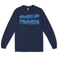Navy collinwood mansion from dark shadows Long Sleeve Tee - lanVoArt