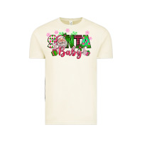 Vintage Arctic santa baby pink christmas Vintage Tee - texasbilliewilder