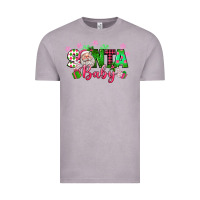 Vintage Zinc santa baby pink christmas Vintage Tee - texasbilliewilder